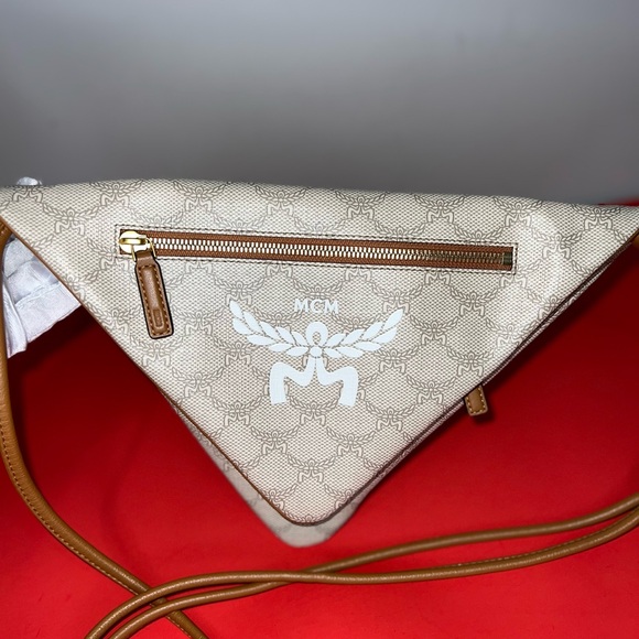 MCM Handbags - MCM Himmel Triangle in Lauretos Cognac